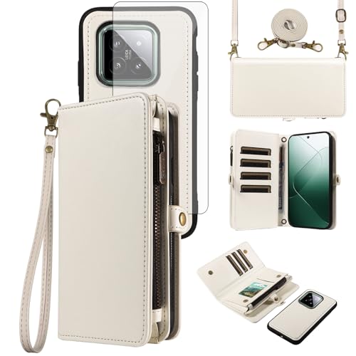 Protège-écran Xiaomi 14 et coque anti-choc avec cordon pour éviter les chutes