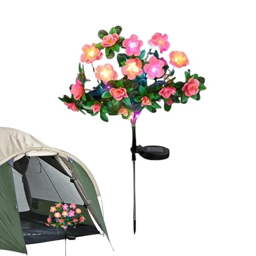 Lámpara solar de jardín de azalea y luces solares de senderos para decoración exterior