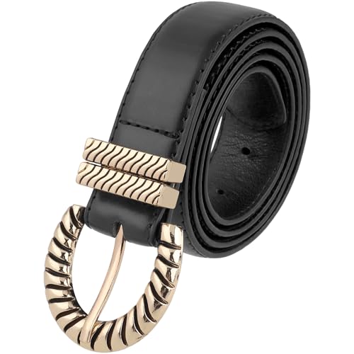 Women Gold Buckle Vintage Belts, 1.1