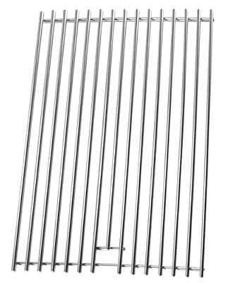 GUXPCH Grill Grates Replacement Fit for Blackstone 28" Griddle, Stainless Steel Sear Grate Cooking Grid for 2 Burner Flat Top Grill Models 1517 1883 1853 2137 2351 1605 1856 1924 2311 2146, 17" x 10"