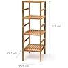 Relaxdays Badregal Holz verschiedene Größen 3-5 Ablagen Standregal aus ...