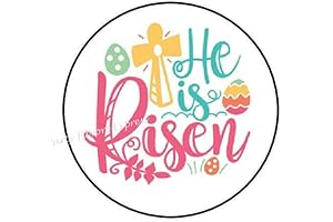 1.5 Inch He is Risen Easter Stickers "He is Risen" Stickers - Easter Stickers