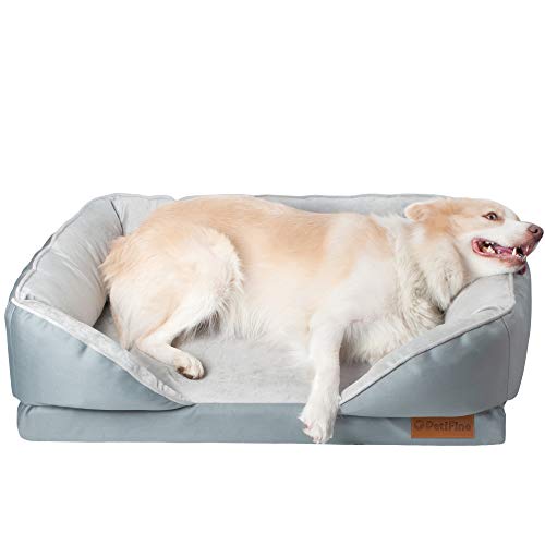 PetiFine Memory Foam Dog Bed, Orthopedic Dog Beds with Removable
