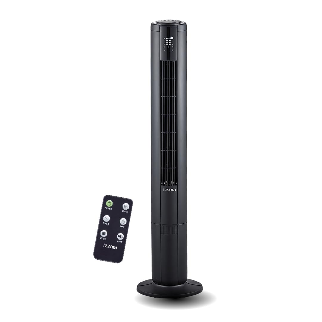 Tesora - Inspired by you Aero Stream Tower Bladeless Fan (Black)