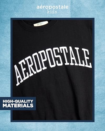 AEROPOSTALE Boys' Sweatshirt - Kids' Fleece Long Sleeve Crewneck Pullover - Youth Pullover Sweatshirt for Boys (8-16)3