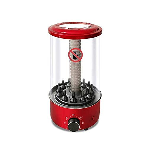 YFGQBCP Smokeless Automatische Rotating Vertikal Grill Innen Max 1350Watt bis zu 300 ℃ Perfekt Rotisserie Grill for…