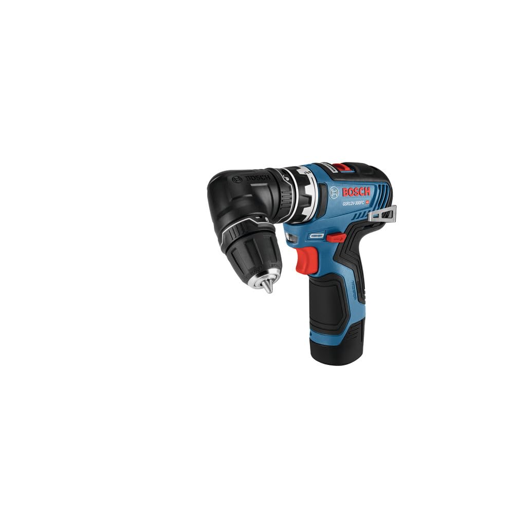 Bosch GSR12V-300FCB22 12V Max EC Brushless Flexiclick 5 en 1 Drill/Driver System with (2) 2.0 Ah Batteries