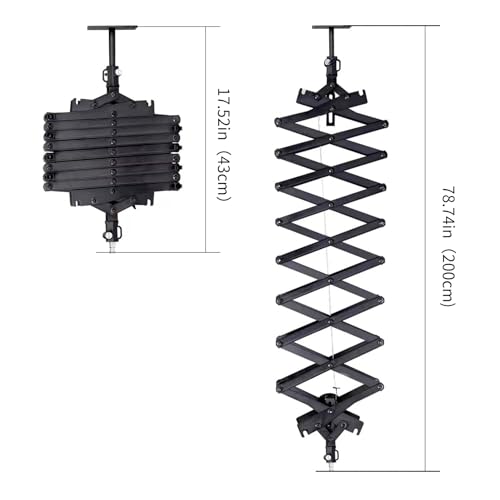 Image of DATOUBOSS 2M Drop Pantograph, Studio Lighting Hanging Equipment for Photography Studio Lighting Ceiling Rail System, Live Broadcast, Monolight, Softbox, Reflector, Umbrella (Drop Pantograph x 1Packs)