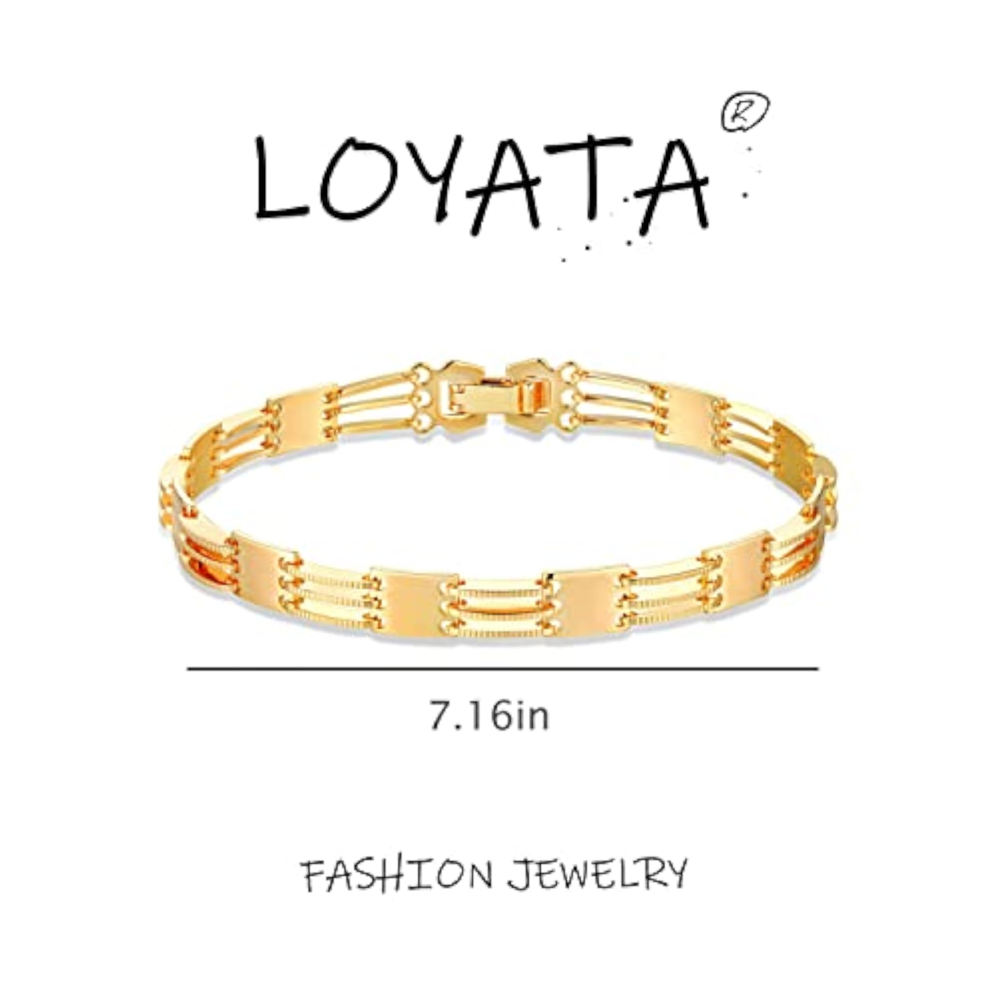 Gold Bracelet with 14K Gold Filled Dainty Chain