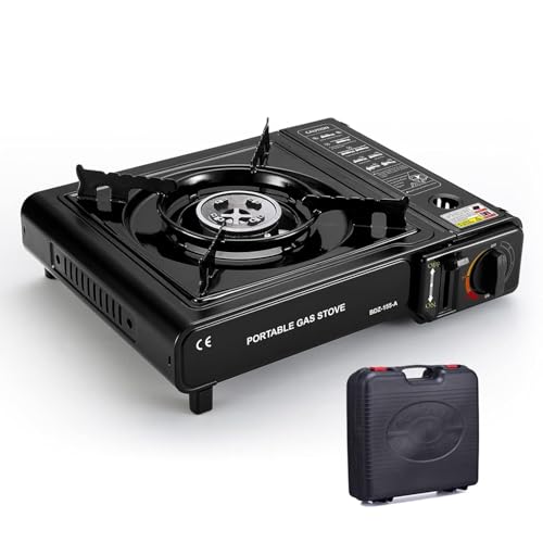 Image of Portable Camping Stove With CarryIng Case | 2 IN Portable Camping Stove | Gas Powerd Single Burn Stove For Outdoor, Camping, Hiking, Traking By Astrophile (AS5)