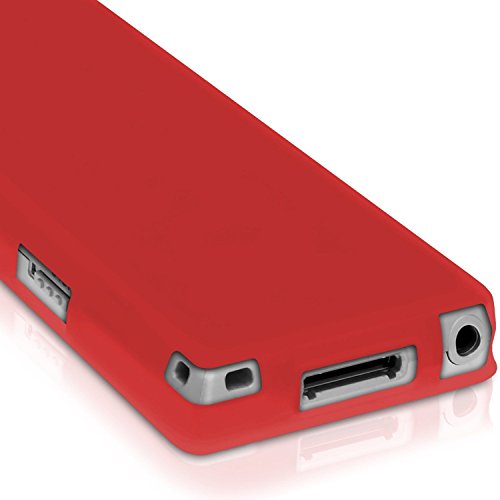 BestforYou for Sony A15 Case,Silicone Skin Case Cover for Sony Walkman NWZ-A15 NWZ-A17 NW-A25 NW-A27 8GB 16GB 32GB & 64GB (Red)