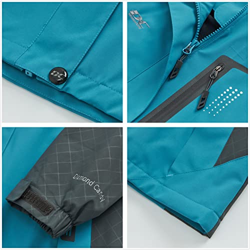 Image of Diamond Candy Women's Waterproof Rain Jacket with Hood Lightweight Outdoors Raincoat