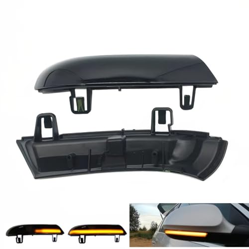Intermitente retrovisor Skoda Superb B5 luz de señal giro secuencial 2003 4