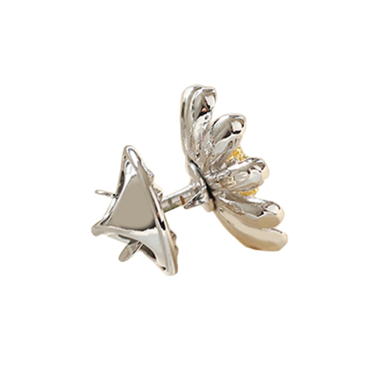 2 Piezas Mini Broche Floral Joyería Nupcial Boda Broche Pin Flor Boutonniere Pin Joyería Navidad Pin Vintage Flor Broche Mini Adorno Broche Mujer Collar Pin Metal