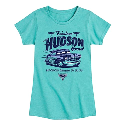 Disney Cars - Fabulous Hudson Hornet - Toddler and Youth Girls Short Sleeve Graphic T-Shirt
