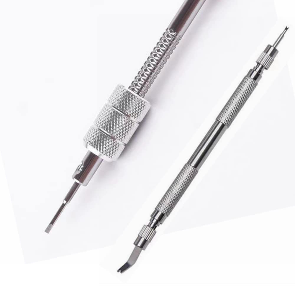 Kevisae Professional Micro Precision Screwdriver Set, 5 Replace Blades Screwdrivers for Watch Repair, Eyeglasses Repair, Jewelry Work- Watch Repair Kit