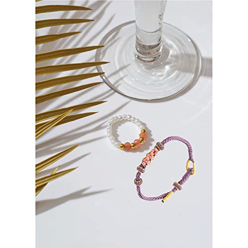 To My Granddaughter Bracelet A Link That Can Never Be Undone Peach Blossom Bracelet Adjustable Braided Rope Bracelet Eight Strand Braid Bracelet For Women Teen Girls Jewelry Christmas Gifts (Purple) #TOP5