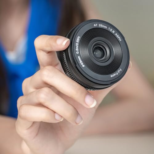 Image of VILTROX 26mm F2.8 EVO FE Full Frame Lens for Sony E, Auto Focus Ultra-Thin Pancake Lens for Sony E-Mount Cameras A7II A7SIII A7II A7RIII A7IV A7RIV A9 A1 FX3 A7RV ZVE1 A7CR A7CII A93