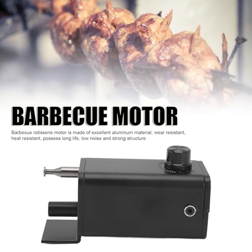 Barbecue Rotisserie Motor, Electric BBQ Adjustable Speed Rotisserie Spit Motor with USB Cable, High Torsion BBQ Grill Motor for Camping Kitchen