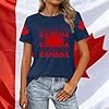 Graphic T-Shirt for Summer Casual Wear Comfortable Short Sleeve Crew Neck Shirt with Patriotic Print, navy, 3XL #2