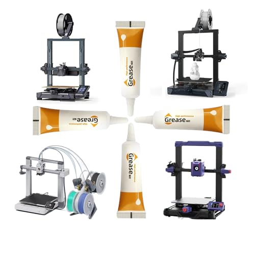 HzdaDeve Graisse pour roue dentée de 3D imprimante, rail coulissant, graisse lubrifiante pour axe optique pour Kobra 2 Series/Neptune 4/Ender 3 V3 KE/Ender 3 V3/CR10-SE/Lab X1 P1P P1S A1 Mini (lot de – vue 7