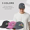 GNOLONG Embroidered Color Flower Baseball Cap Soft Adjustable Cotton Garden Hats for Girls Women Men Fishing Running (UK, Alpha, One Size, Black) #2