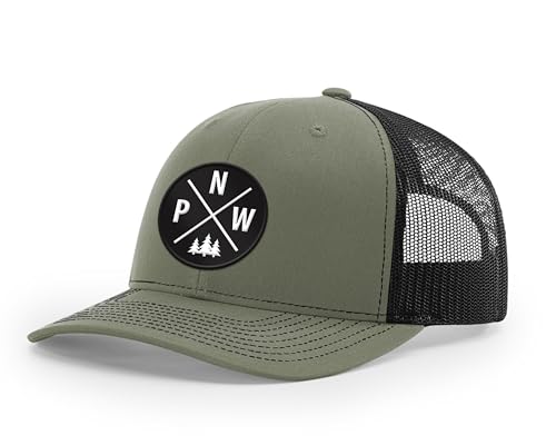 Gorra snapback Richardson 112 con parche de cuero PNW
