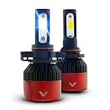 Vision VLK9006COB DS18 9006 LED Headlight Bulb All-In-One Conversion Kit (COB Chips High-8000LM /...