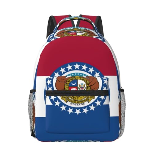 Sac à dos ordinateur portable Missouri State Flag approuvé avion contre la surcharge