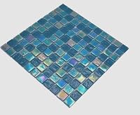 Glasmosaik Mosaikfliese small flip flop irisierend türkisblau mehrfarbig MOS65-S63 – Ansicht 6