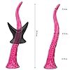 AMAZBEE Hohl Anal Plug und Tentakel Dildo Set Extra Lange Silikon Analdehner mit Saugnapf für Prostata Massage Tiefere und Erkundung BDSM Tunnel Plug im Monster Alien Design (L) #2