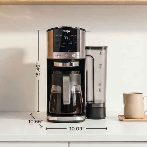 Ninja DualBrew Coffee Maker | Brew Coffee Grounds & Pods | Brew Classic, Rich, Over Ice, & Cold Brew | Single-Serve Cup to Full 12-Cup Carafe | Stainless Steel | GP161C by Ninja - Image 8