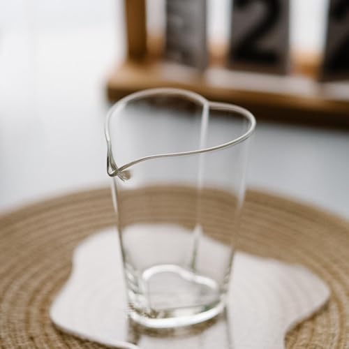 Jarra de té de vidrio de 200ml resistente para servir crema y leche en cocina 5
