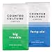 Counter Culture Whole Bean Coffee 2-Pack (Big Trouble - Medium Dark Roast & Forty Six - Organic Dark Roast) Sustainably Sourced, B Corp - Whole Coffee Beans - Kosher, Gluten Free, Nut Free - 12oz Bags