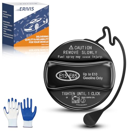 Erivis Gas Cap Fuel Cap with Protective Gloves for Toyota RAV4 Camry Tacoma Corolla Tundra Highlander Sienna 4Runner, for Lexus RX 350 ES 350 GX 460 IS 250 IS 350, for Scion tC xA xB xD, 77300-06040