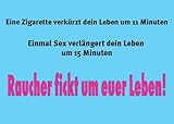  Postkarte A6 +++ LUSTIG von modern times +++ RAUCHER FICKT UM EUER LEBEN +++ ART & IMAGE