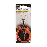 Nite Ize Key Band-It, Stretch Wristband Key Chain With S-Biner Clip, Orange
