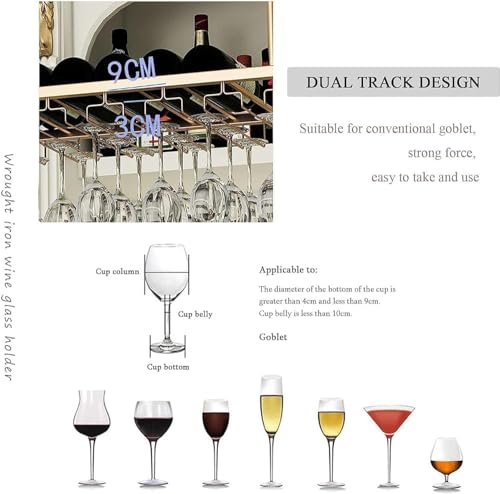 Support de verres à champagne suspendu pour libérer vos plans de travail encombrés - 8