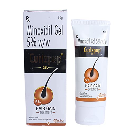 Image of Curlzpep 5% - Tube of 60 gm Minoxidil Gel