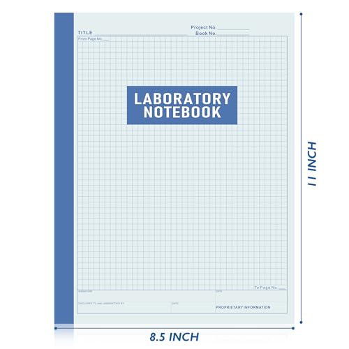 Lab Notebook Chemistry Laboratory Notebook for Science Students and Researchers – 105 Pages, 8.5 x 11 Inch – Perfect Bound Composition Book for Scientific Experiments, and Research Documentation