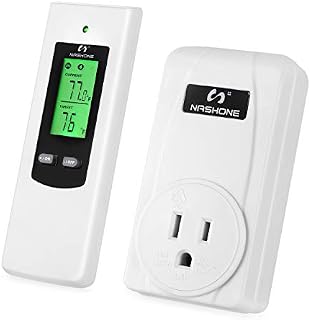 Nashone Wireless Temperature Controller,Electric Thermostat with Remote Control Built in Temp Sensor 3