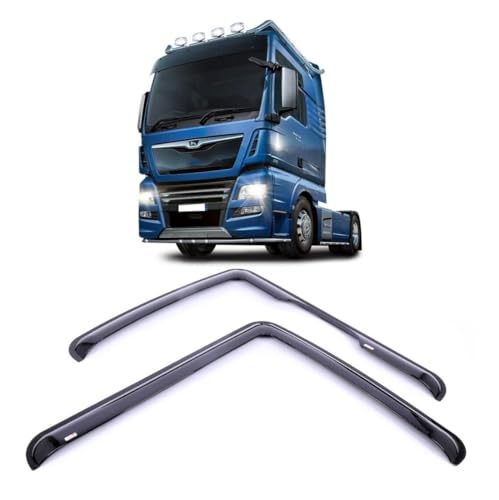 Wind Deflector Rain Deflector For MAN TGX 2007-2025 Dark Acrylic 2pcs