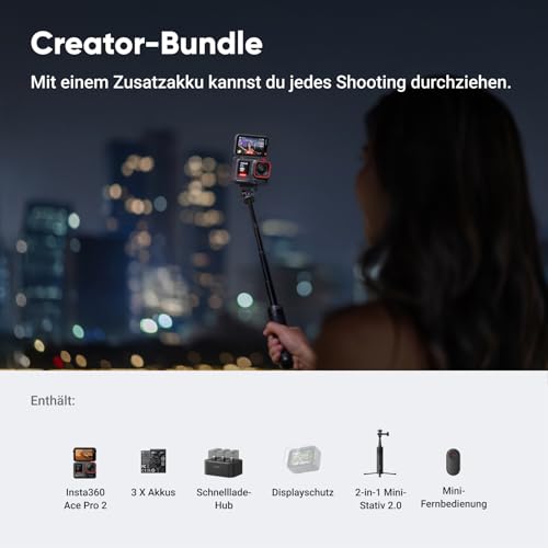 Insta360 Ace Pro 2 Creator-Bundle - 8K Action-Cam mit Leica Objektiv – Ansicht 2