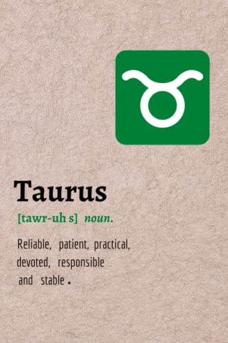 Taurus Zodiac Sign Journal: Taurus (April 20- May 20) 120 page journal notebook for Universe lovers/ Astrology and Horoscope enthusiasts
