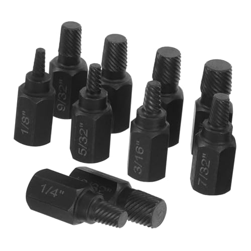 HYTROVE ストリップスクリューエキストラクターキット 破損したネジやボルトを簡単に取り外し クロムバナジウム鋼製 引き抜き効率の六角ハンドルプ 家用 業務用工具