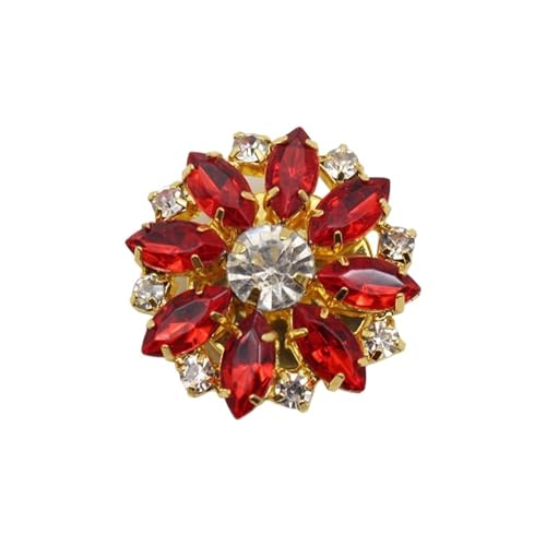 Fundas de botón de diamantes con acabado premium de flores para alta sastrería