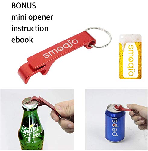 Smoqio Beer Bong Funnel Double Header With Valve And 1 Pcs Wall Mounted Bottle Opener #TOP5