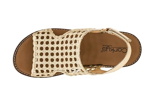 Image of Corkys Footwear Womens Carley Wedges, Featuring Corkys EVA Foam Cushioned Insoles, A 2.5 Inch Heel, Lightweight For All Day Wear, And Hook And Loop Closure