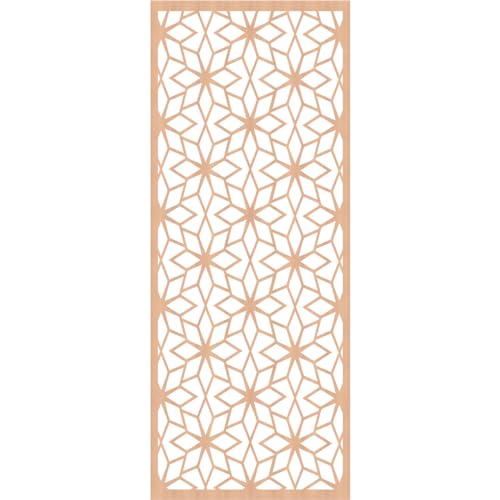 Image of 33 3 /8 inchW x 84 3 /8 inchH x 3 /8 inchT Lake Decorative Fretwork Wood Wall Panels, Alder