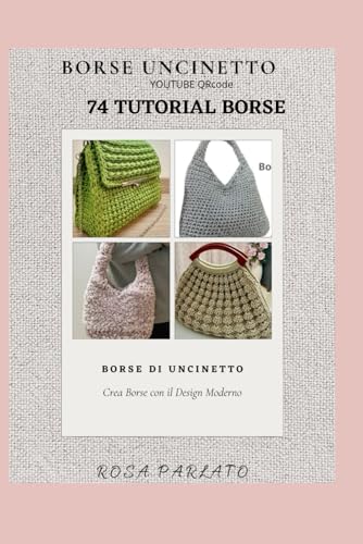  74 borse uncinetto con QRcode tutorial